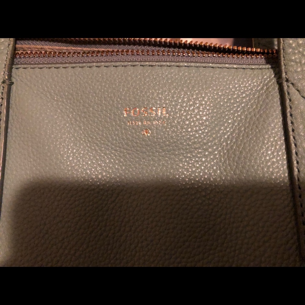 Sea Foam Green Fossil Shoulder Bag